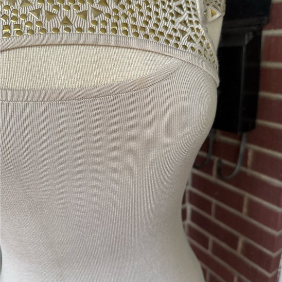Bebe Cream Knit Bodycon Dress - Picture 9 of 11